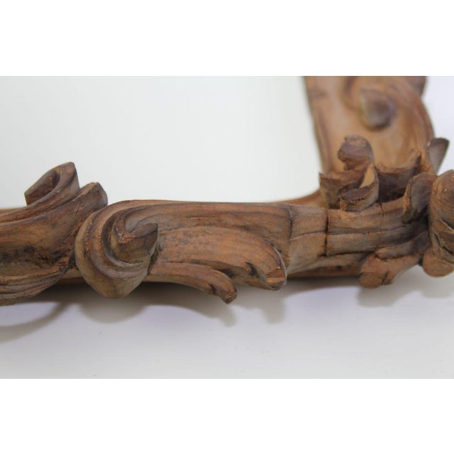Carved Wooden Frame with Mirror, 1880s For Sale - Image 4 of 17