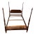 1965 Davis Cabinet Co. Mahogany Four-Post Bedframe For Sale