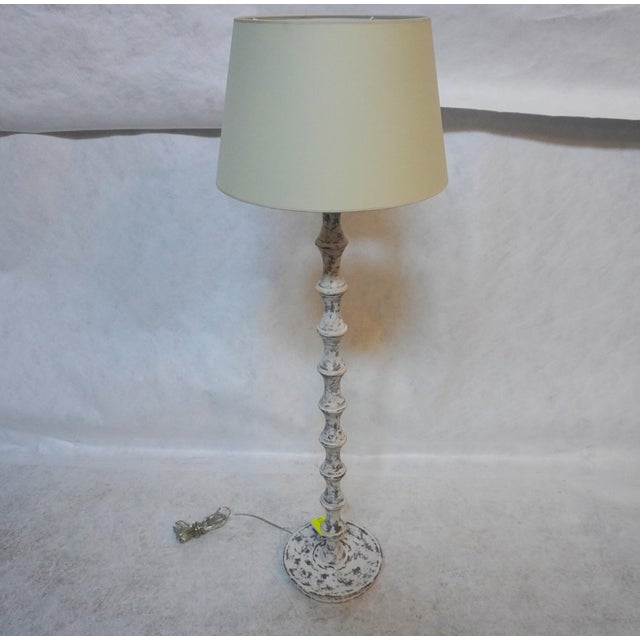 Studio VC Bamboo 52.5 inch 150 watt Belgian White Floor Lamp Portable Light in Linen This simple lamp can be used in a...