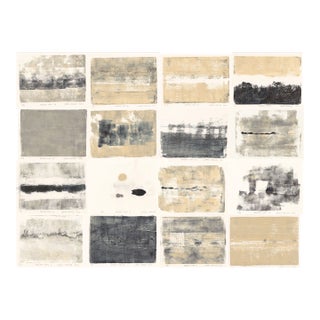 Presidio Play Set of 16 Abstract Print 10*14 Neutral by Carrie Bergey For Sale