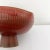 1970s Red Glazed Ceramic Pedestal Bowl For Sale - Image 5 of 5