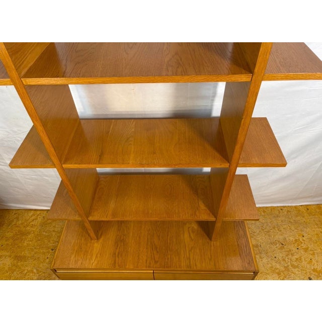 Mid-Century Modern Scandinavian Syle Teak Shelving Unit, 1990s For Sale - Image 3 of 12