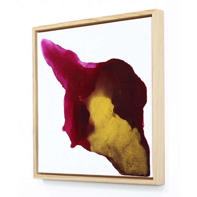 Rising in Gold - Framed Original Minimalist Abstract Contemporary Art Original Artwork by Clara Berta For Sale In Los Angeles - Image 6 of 9