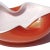 Persimmon Vintage Murano Barbini Persimmon Orange White Gold Flecks Italian Art Glass Centerpiece Fruit Bowl For Sale - Image 8 of 12
