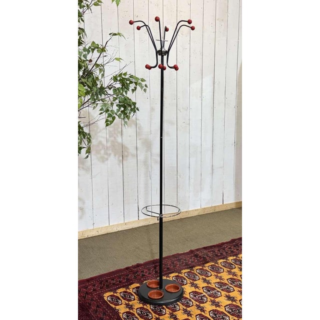 Metal English Coat Rack in Chromed Metal, 1970s For Sale - Image 7 of 7