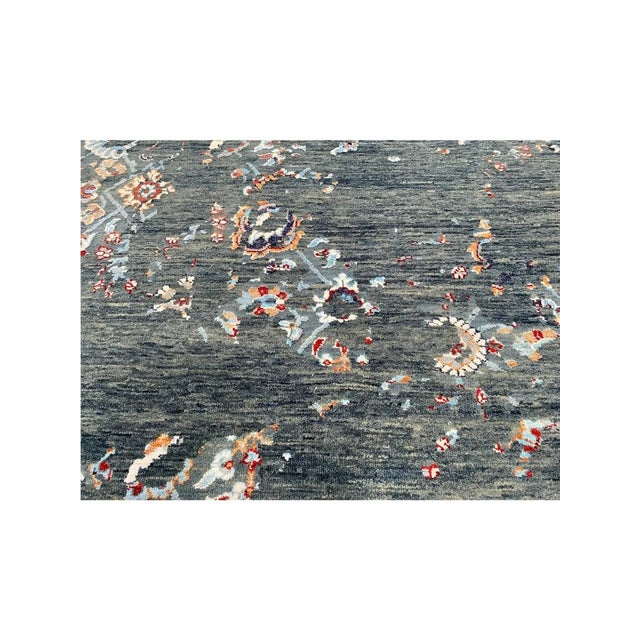 Handwoven Modern Abstract Area Rug 9x12 For Sale - Image 12 of 12