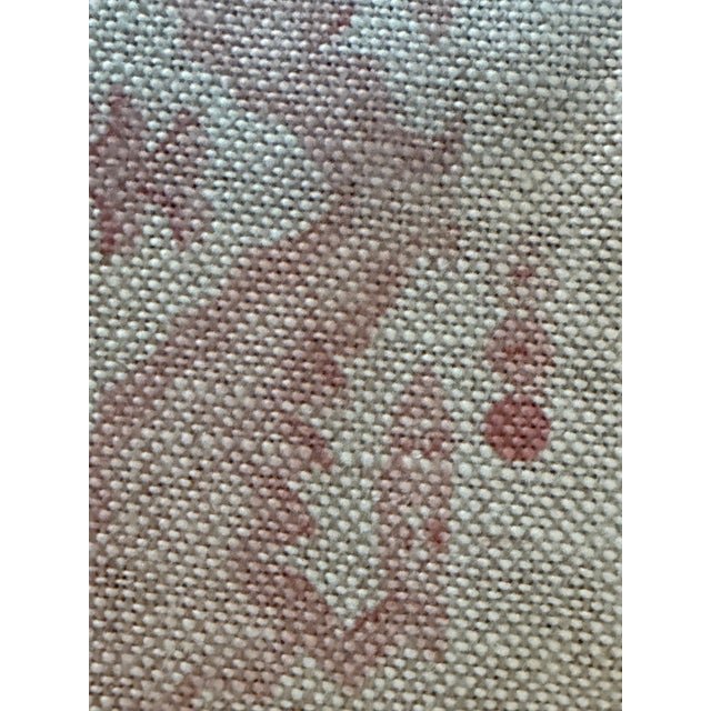Lee Jofa Lee Jofa/ Blithfield Rossmore Pink Linen Fabric 7 Yards For Sale - Image 4 of 5