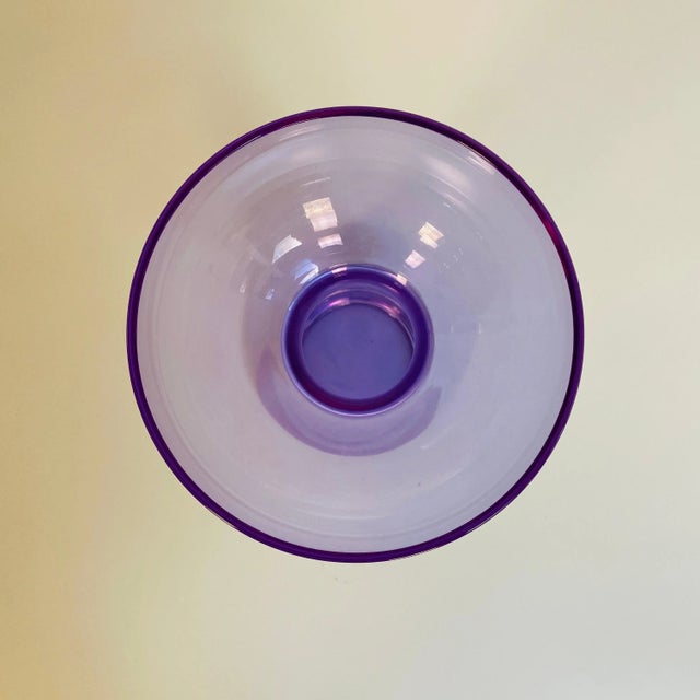Purple Mid-Century Modern Italian Alexandrite Vase by Sergio Asti, 1970s For Sale - Image 8 of 10