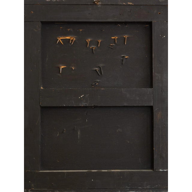 Metal 1970s Andre Bogaert Abstract Mixed-Media Collage, Framed For Sale - Image 7 of 8