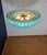 1990s Vintage Murano Glass Chandelier with 185 Turquoise Poliedri, 1990 For Sale - Image 5 of 18