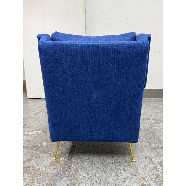 2010s West Elm Carlo Mid Century Arm Chair For Sale - Image 5 of 12