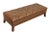 Brown Leather Tufted Long Bench For Sale - Image 13 of 13