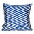 Blue Leaf Ikat Pillow For Sale