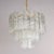 Mid-Century Modern Mid Century Clear Italian Glass Three Tier Tronchi Style Fixture For Sale - Image 3 of 12
