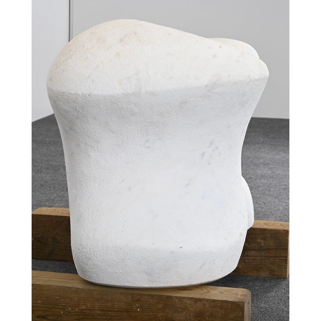 Stone Monumental Arturo Di Modica Carrara Marble Abstract Sculpture (1941-2021) For Sale - Image 7 of 12