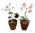 Rustic Pair of Artisan Flowers For Sale - Image 3 of 12