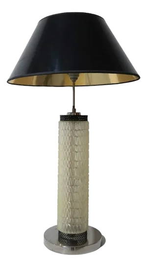 Large Table Lamp in Glass