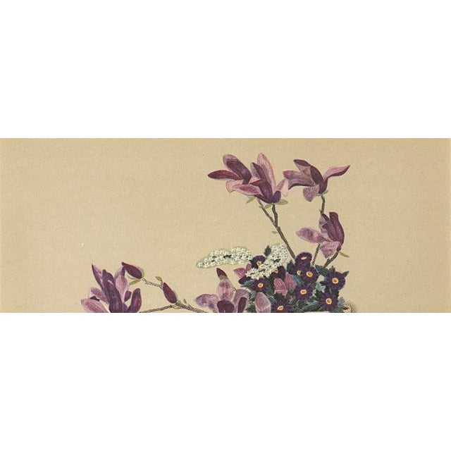 This is an original lithograph from the album, "The Art of Japanese Flower Arrangements" published in 1956. Ikebana is a...