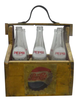 Vintage Pepsi Bottles - Set of 6