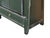 Vintage Distressed Black Hardware Credenza Console Sideboard Cabinet For Sale - Image 13 of 17