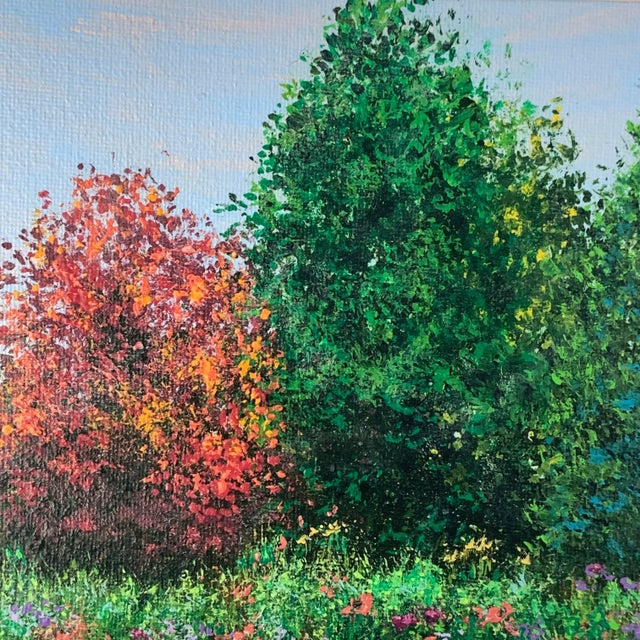 This beautiful landscape painting is 6" x 8" and is titled "Natures Beauty." It depicts a lovely landscape scene with a...