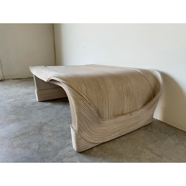 1980s 1980's Betty Cobonpue Split Reed " Sculptura" Coffee Table For Sale - Image 5 of 12