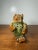Ceramic Vintage Ceramic Owl Figurine Incense Holder Green Brown Glaze Pierced Pottery For Sale - Image 7 of 9