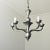 1950s French Vintage Modern Pewter-Tone Chandelier For Sale - Image 5 of 12