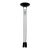 Postmodern 1987 Robert Sonneman for George Kovacs Black Torchiere Floor Lamp For Sale