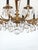 Antique 12 Light Captivating Curvaceous Brass Cut Lead Crystal Chandelier ~ Rewired ~ Restored ~ Rejuvenated ~ Ready to Hang ~ For Sale - Image 11 of 12