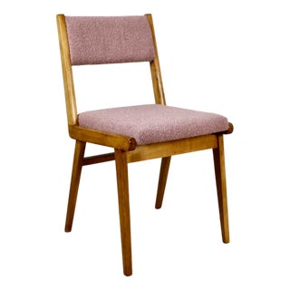 Vintage Pink Bouclé Chairs, 1975, Set of 6 For Sale