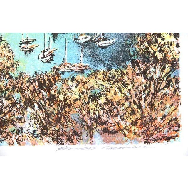 Artist: Francis Atlee Caldwell, American (1911 - 1996) Title: Avalon Bay Year: circa 1979 Medium: Lithograph, signed and...