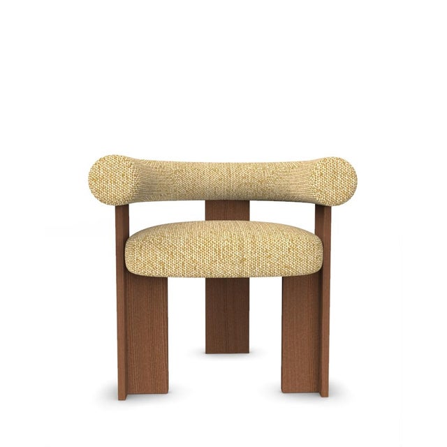 Wood Collector Modern Cassette Chair in Safire 0016 by Alter Ego For Sale - Image 7 of 7