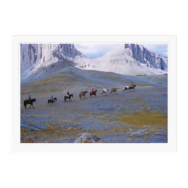 Toni Frissell 'A Pack Trip in Wyoming' Archival Pigment Print Framed in White For Sale