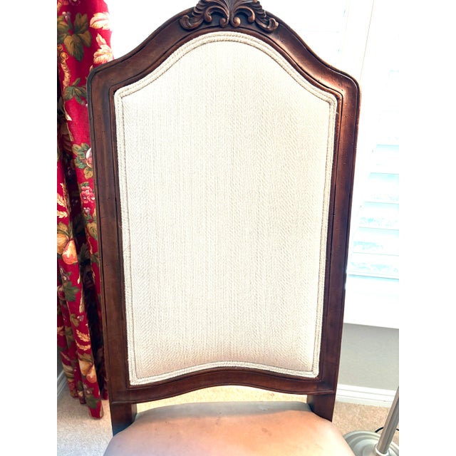 Pair of Henredon French Provincial Accent Chairs | Louis XV Style | Carved Hardwood For Sale - Image 10 of 12