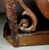 19th C. Victorian Cast Iron & Hand-Cut Bamboo Tabletop Swing Vanity Mirror For Sale - Image 9 of 12