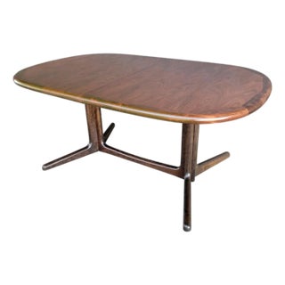Rosewood Danish Modern Expanding Dining Table Niels Moller Attributed For Sale