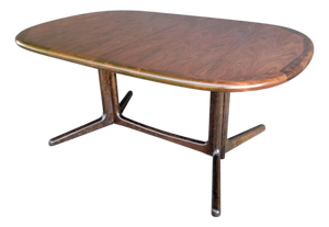 Rosewood Danish Modern Expanding Dining Table Niels Moller Attributed