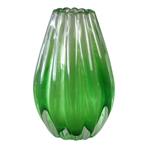 Mid Century Italian Murano Barovier & Toso School Art Glass Vase Circa 1950
