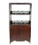 1900 - 1909 Asian Style Elmwood Book Cabinet For Sale