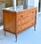 French 1940s Louis XVI Style Commode Chest of Drawers Marble Top For Sale - Image 3 of 13