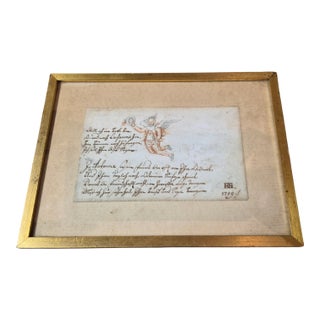 An 18th C Valentine/Poem For Sale