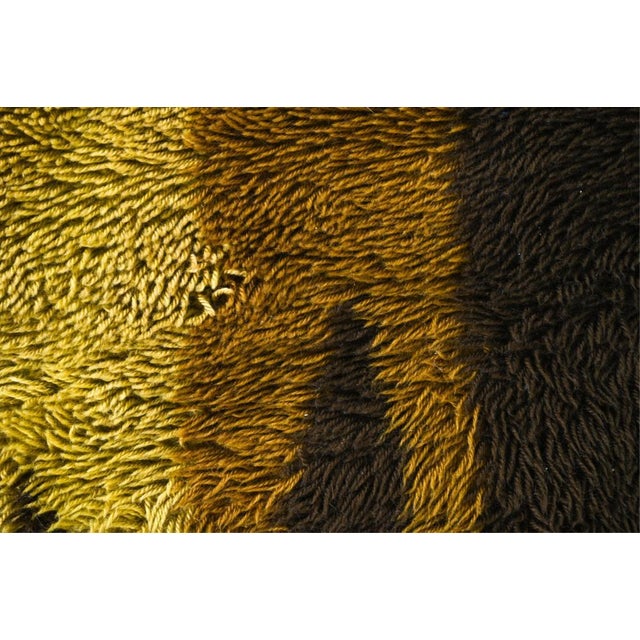 Mid 20th Century Mid 20th Century Abstract Organic Modern Rya Wall Tapestry For Sale - Image 5 of 11
