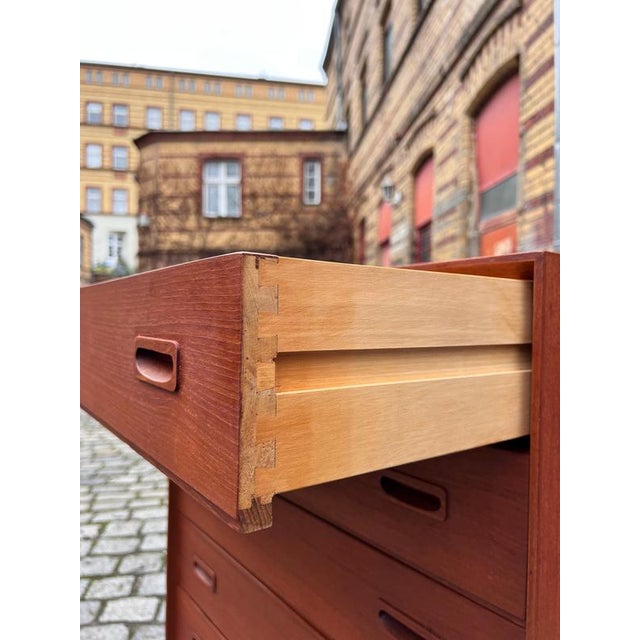 Teak Chest of 7 Drawers, Denmark For Sale - Image 9 of 11