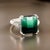 Natural Tourmaline Diamond Ring Size 7 14k W Gold 8.5 TCW Certified For Sale - Image 10 of 16