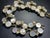 Mid-Century Modern MCM Lisner Mother-of-Pearl Bracelet Multi-Tiered Structural Design Rhinstone Accent For Sale - Image 3 of 6