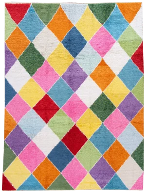 21st Century Modern Moroccan-Style Wool Rug