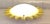 White Vintage Ceiling Lamp with Matte White Glass Shade on Metal Mount with a Yellow Sunburst Frame by Zikoli, 2000s For Sale - Image 8 of 8