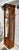 Vintage Daneker Grandfather Clock Cherry Moon Phase Chime Beveled Glass For Sale - Image 17 of 18
