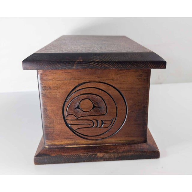 Late 20th Century 20th Century Northwest Coast Native American Indian Bentwood Box by Alfred Robertson For Sale - Image 5 of 15